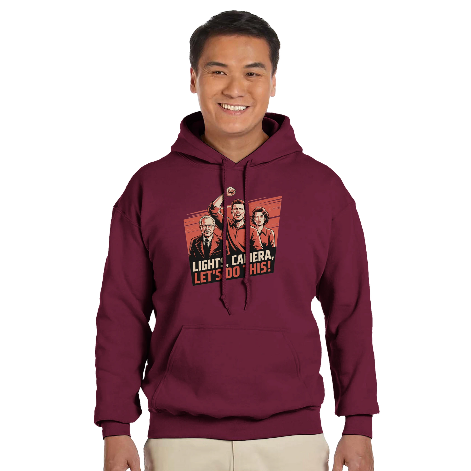 Lights, Camera, Let's Do This! Film Crew Hoodie | Premium Film Production Apparel | Gildan®