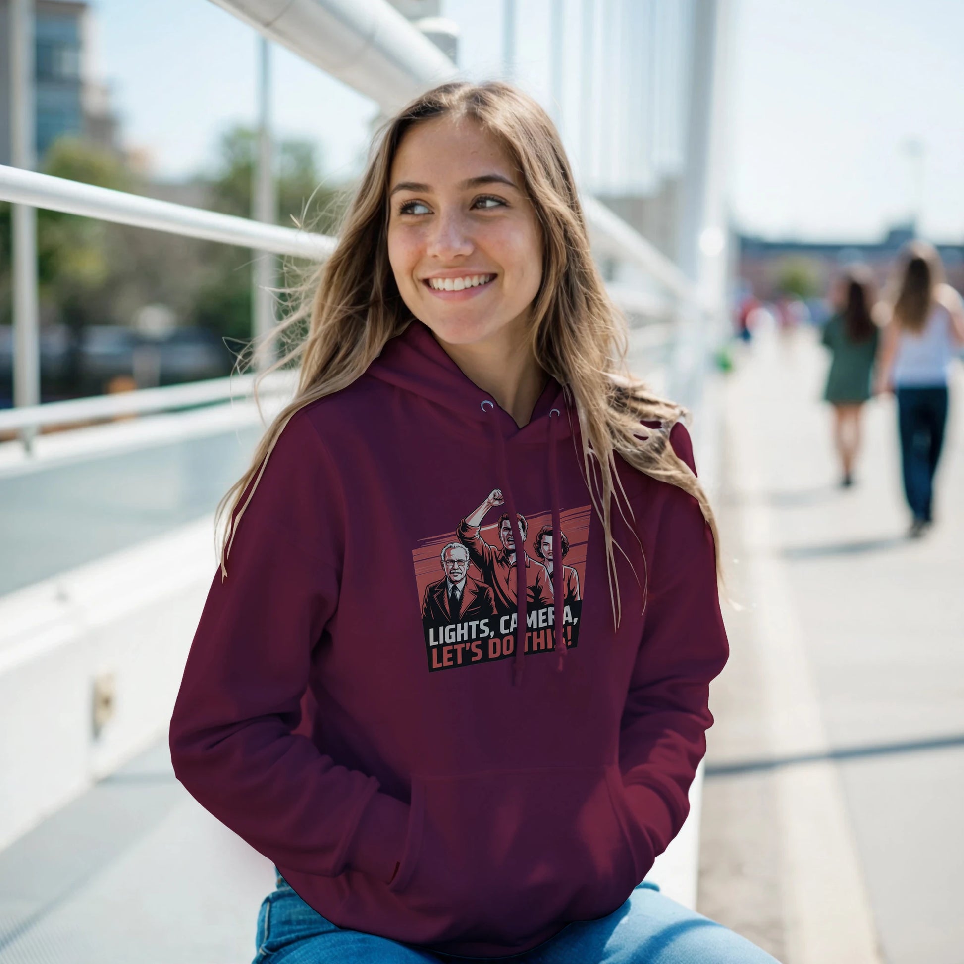 Lights, Camera, Let's Do This! Film Crew Hoodie | Premium Film Production Apparel | Gildan®