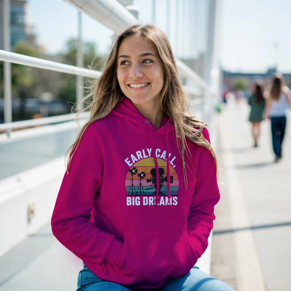 Early Call, Big Dreams Film Crew Hoodie | Premium Film Production Apparel | Gildan®