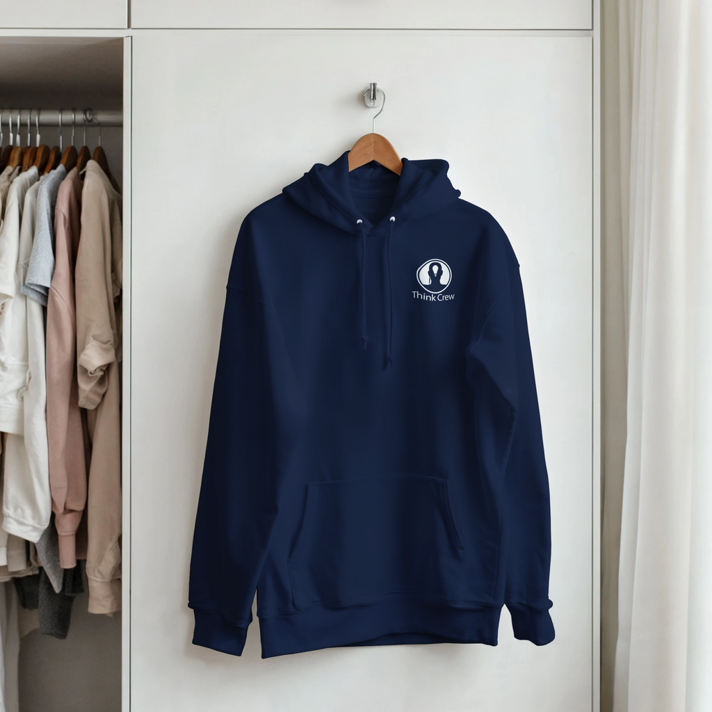 Think Crew Unisex Pullover Hoodie | Gildan® 18500 Navy