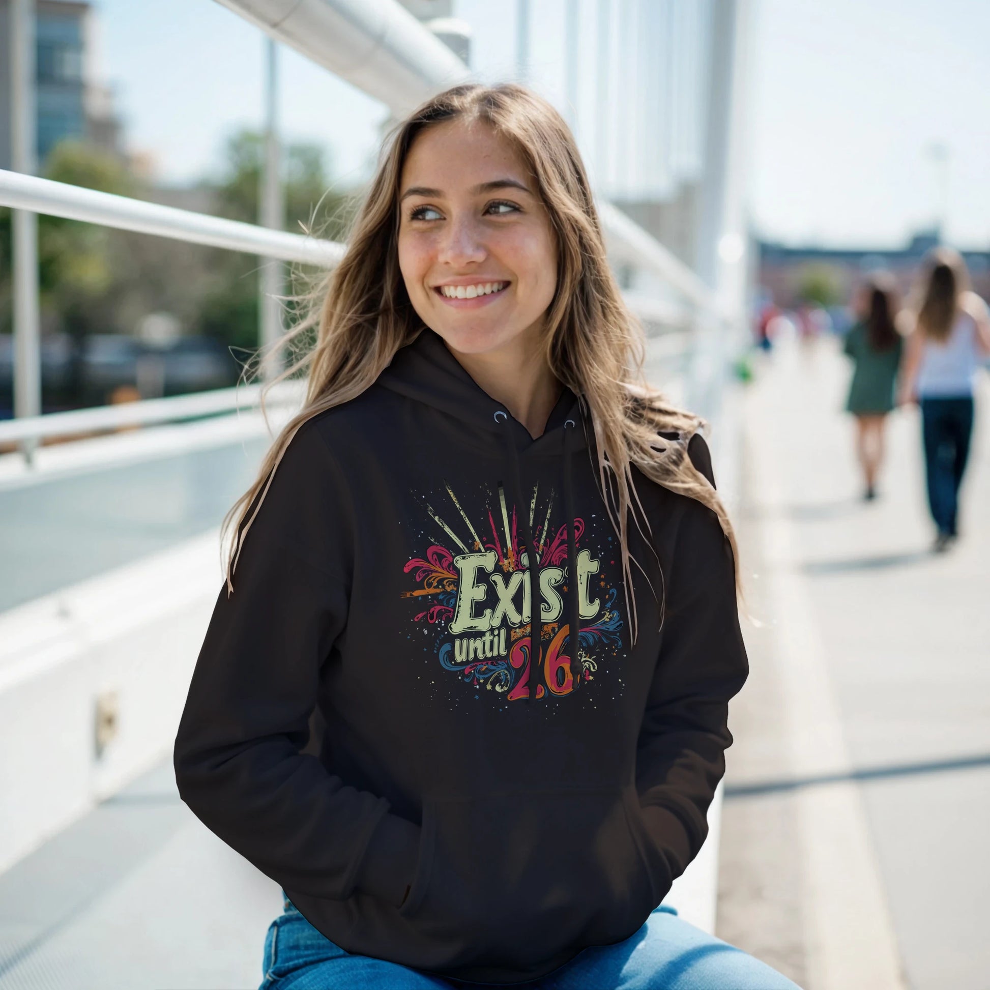 Exist Until 26 Film Crew Hoodie | Premium Film Production Apparel | Gildan®