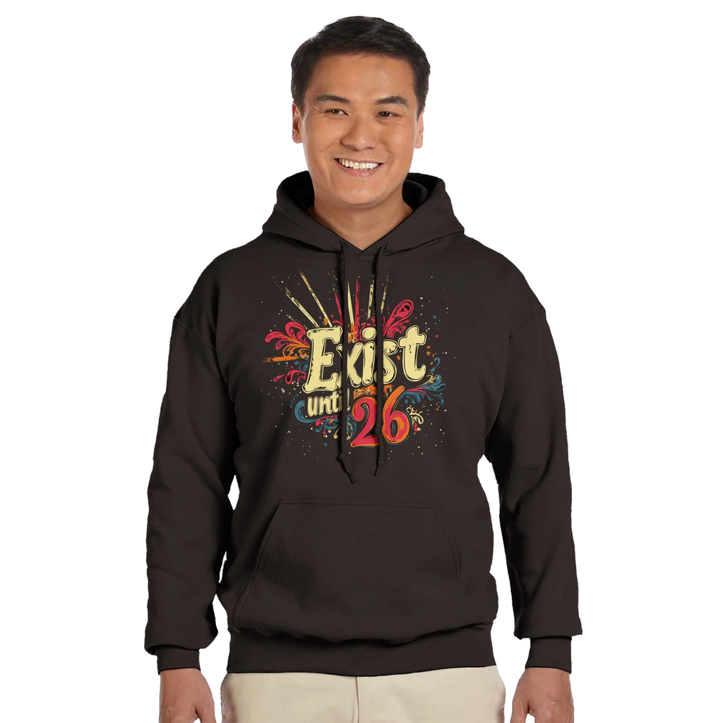 Exist Until 26 Film Crew Hoodie | Premium Film Production Apparel | Gildan®