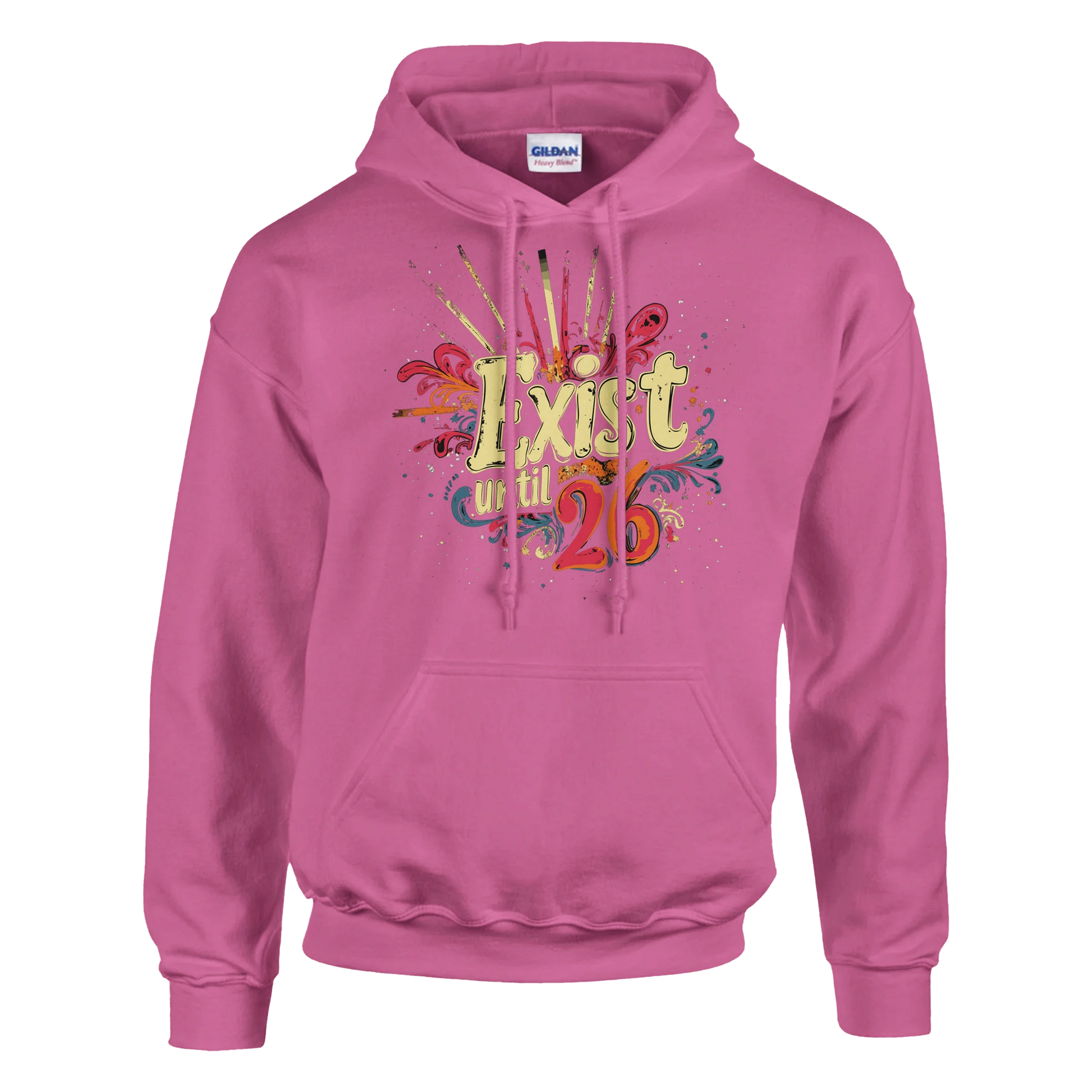 Exist Until 26 Film Crew Hoodie | Premium Film Production Apparel | Gildan® Azalea