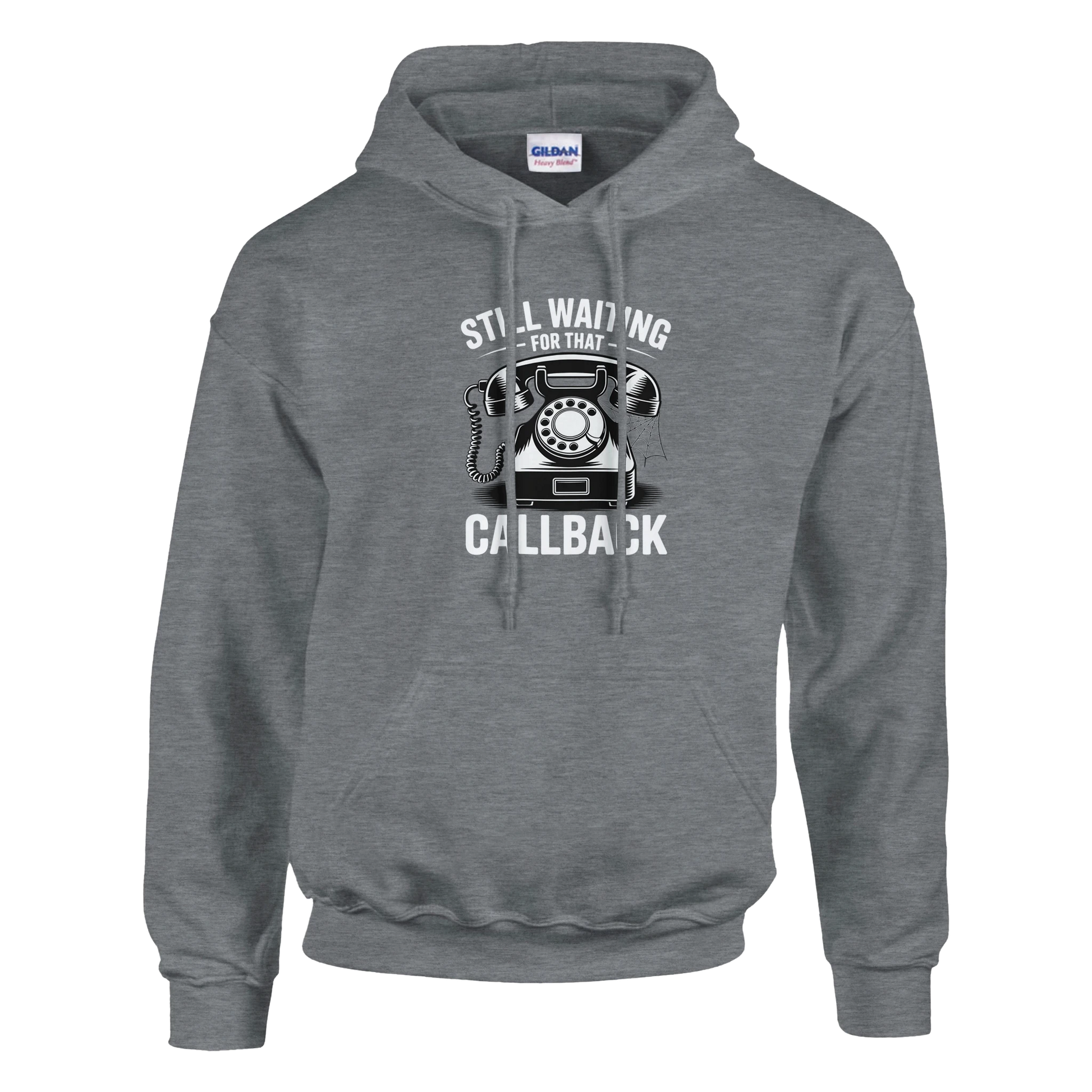 Still Waiting For That Callback Film Crew Hoodie | Premium Film Production Apparel | Gildan® Sport Grey