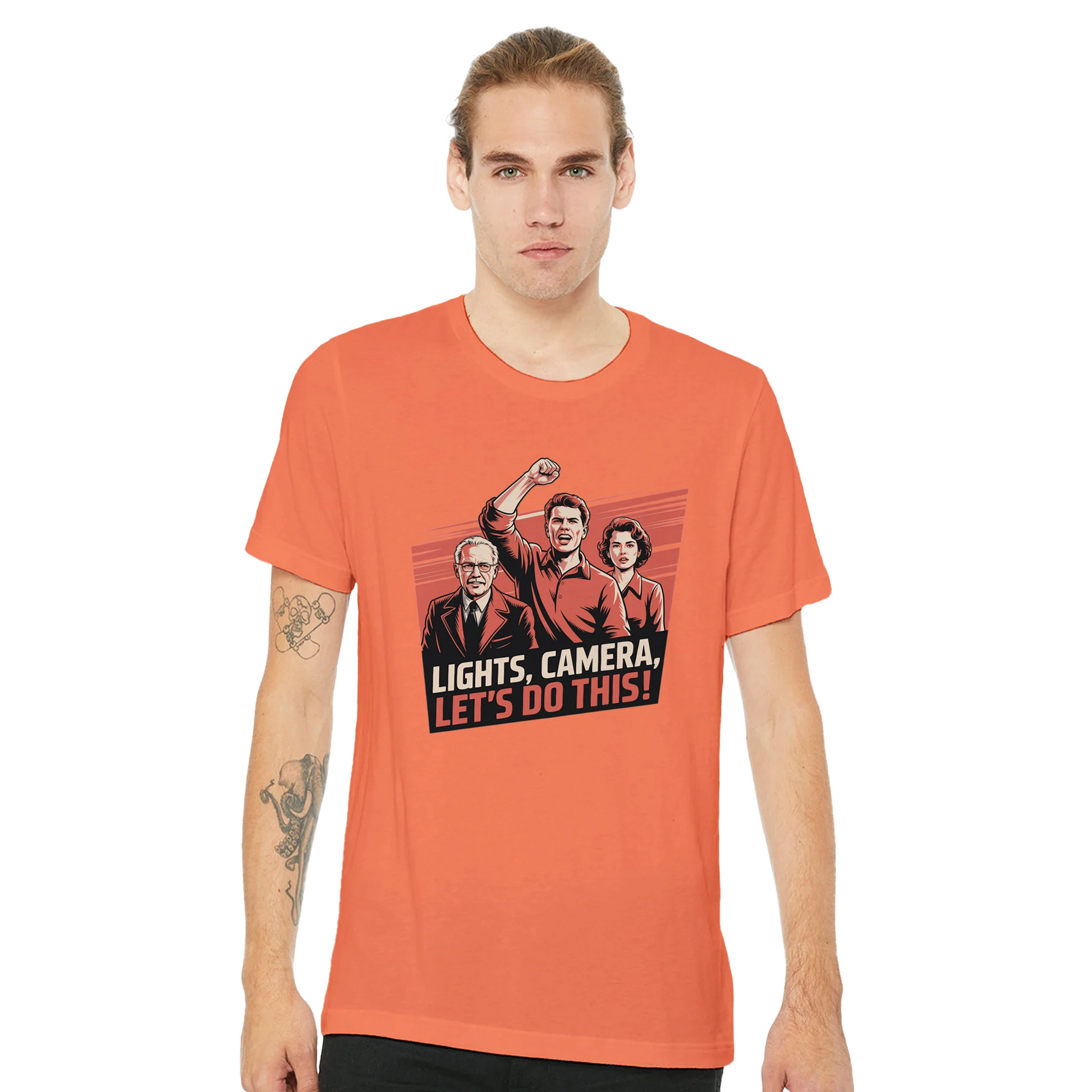 Lights, Camera, Let's Do This! Film Crew T-Shirt | Premium Film Production Apparel | Bella Canvas