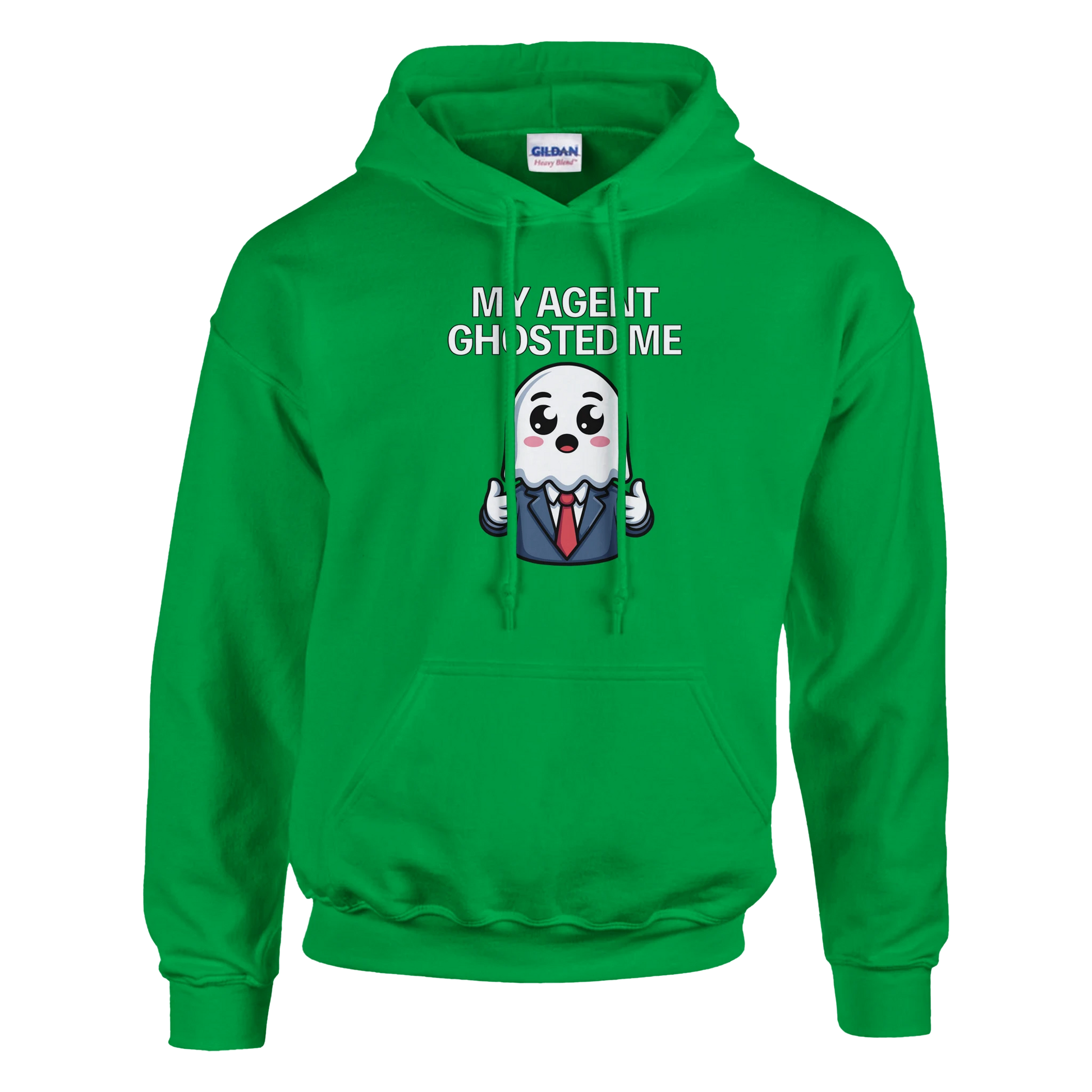 My Agent Ghosted Me Film Crew Hoodie | Premium Film Production Apparel | Gildan® Irish Green