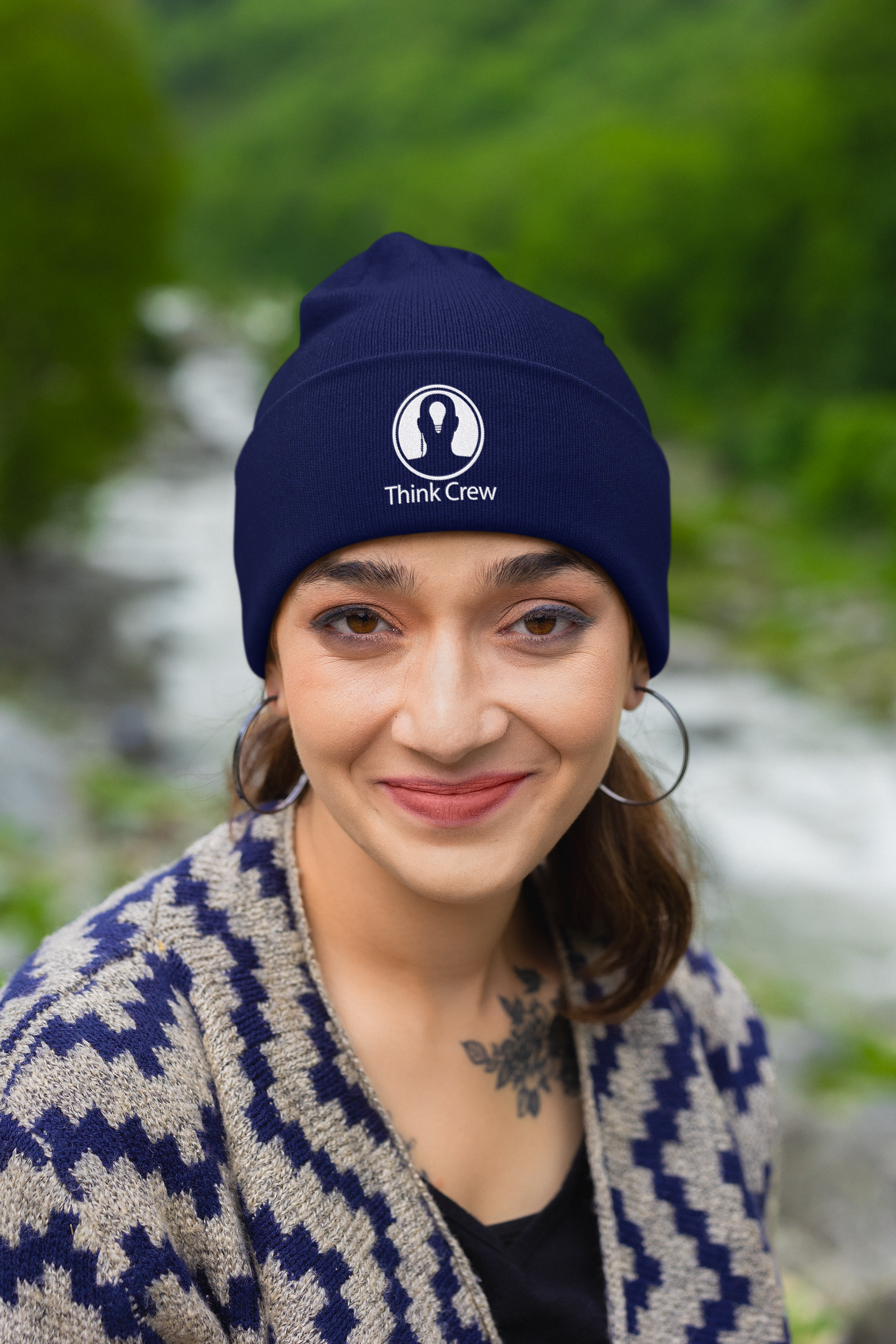 Think Crew Cuffed Beanie | Premium Knit Winter Hat
