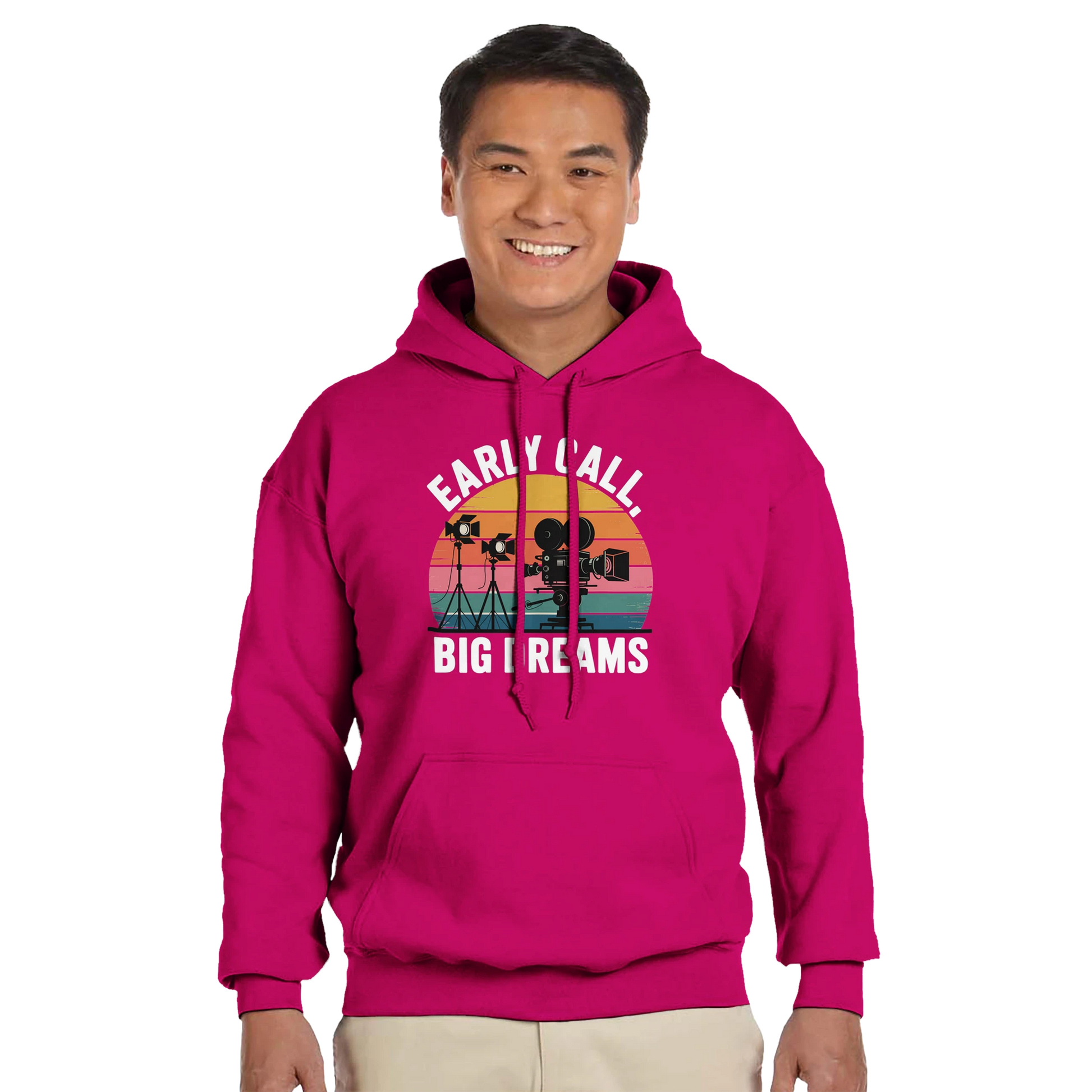 Early Call, Big Dreams Film Crew Hoodie | Premium Film Production Apparel | Gildan®
