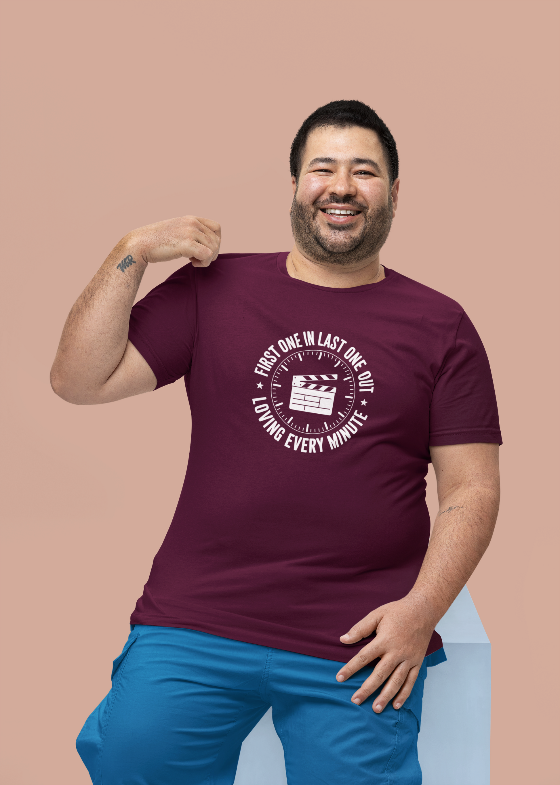 First One In Last One Out Film Crew T-Shirt | Premium Film Production Apparel | Bella Canvas